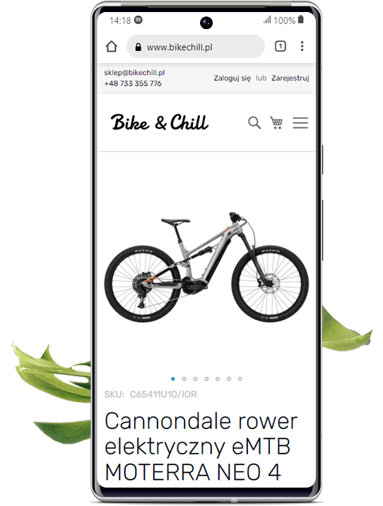 Sklep B2C na Magento 2 Sklep B2C na Magento 2 Bike & Chill